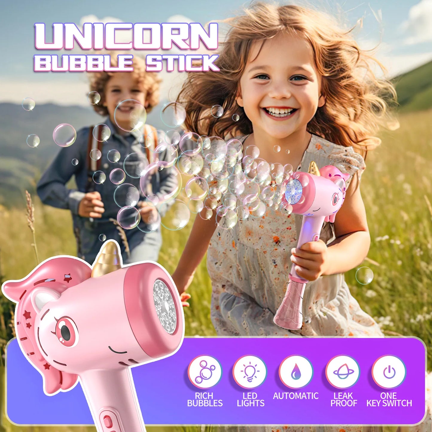 Unicorn Electric Bubble Wand
