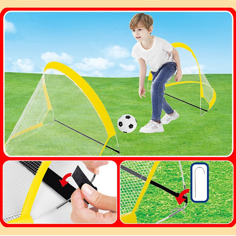 Folding Soccer Door Training Goal Net