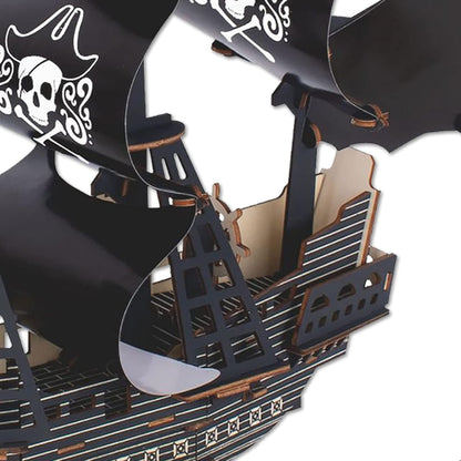 3D Wooden Puzzle Pirate Ship