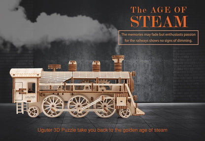 3D Wooden Puzzle Train