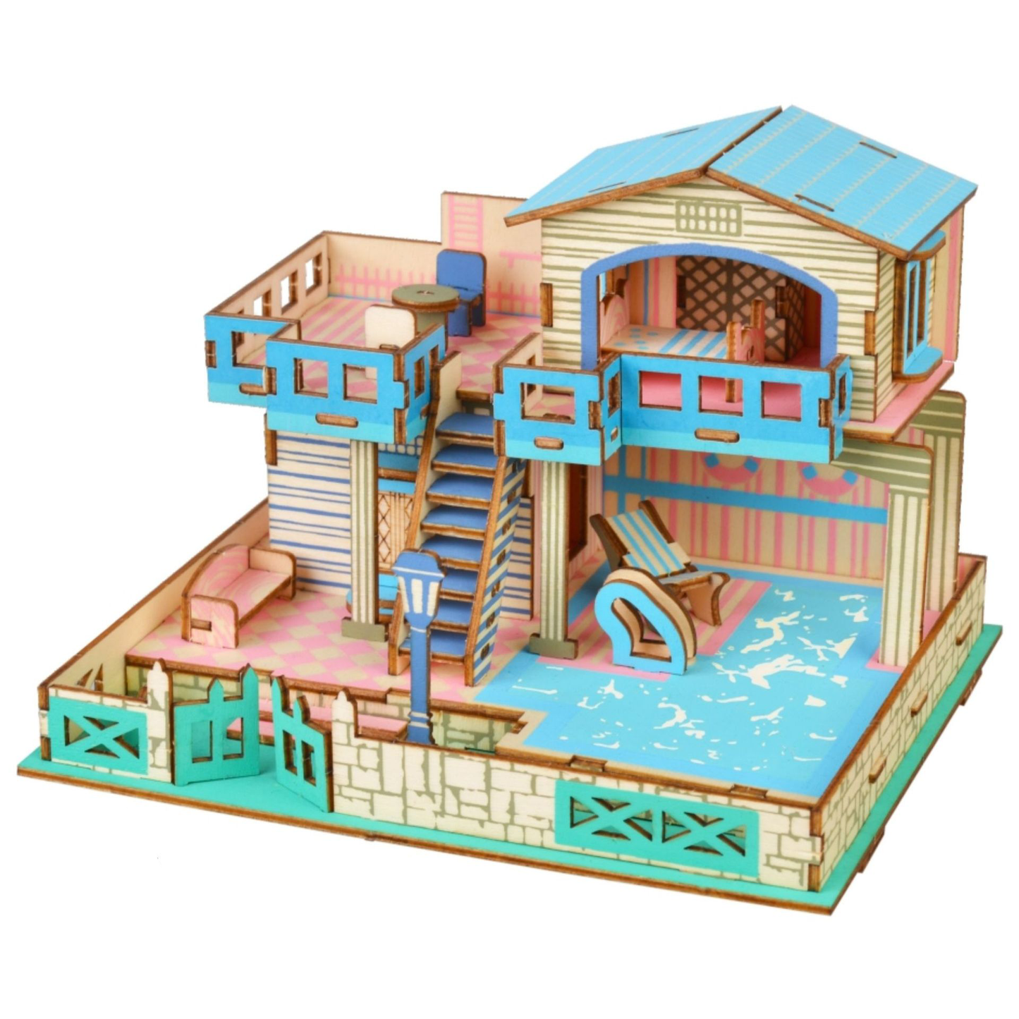 3D Wooden Puzzle Holiday Cottage