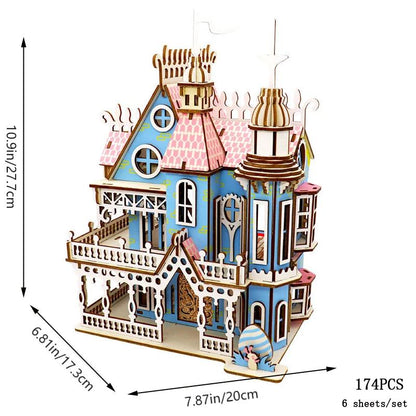 3D Wooden Puzzle Fantasy Dream Villa