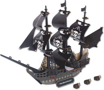 3D Wooden Puzzle Pirate Ship