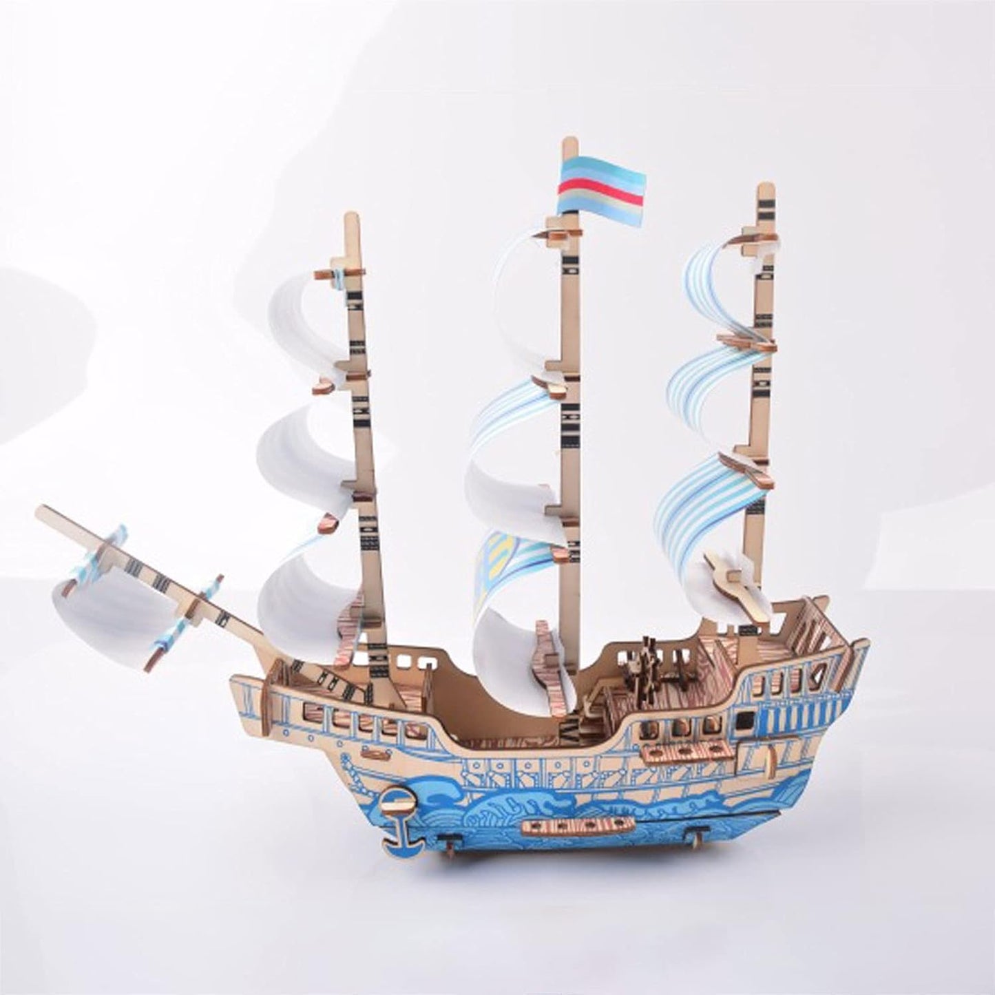 3D Wooden Puzzle Sailing Boat