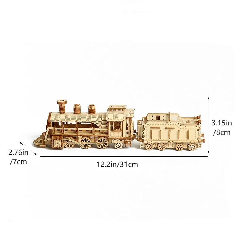 3D Wooden Puzzle Train