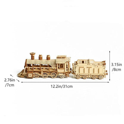 3D Wooden Puzzle Train