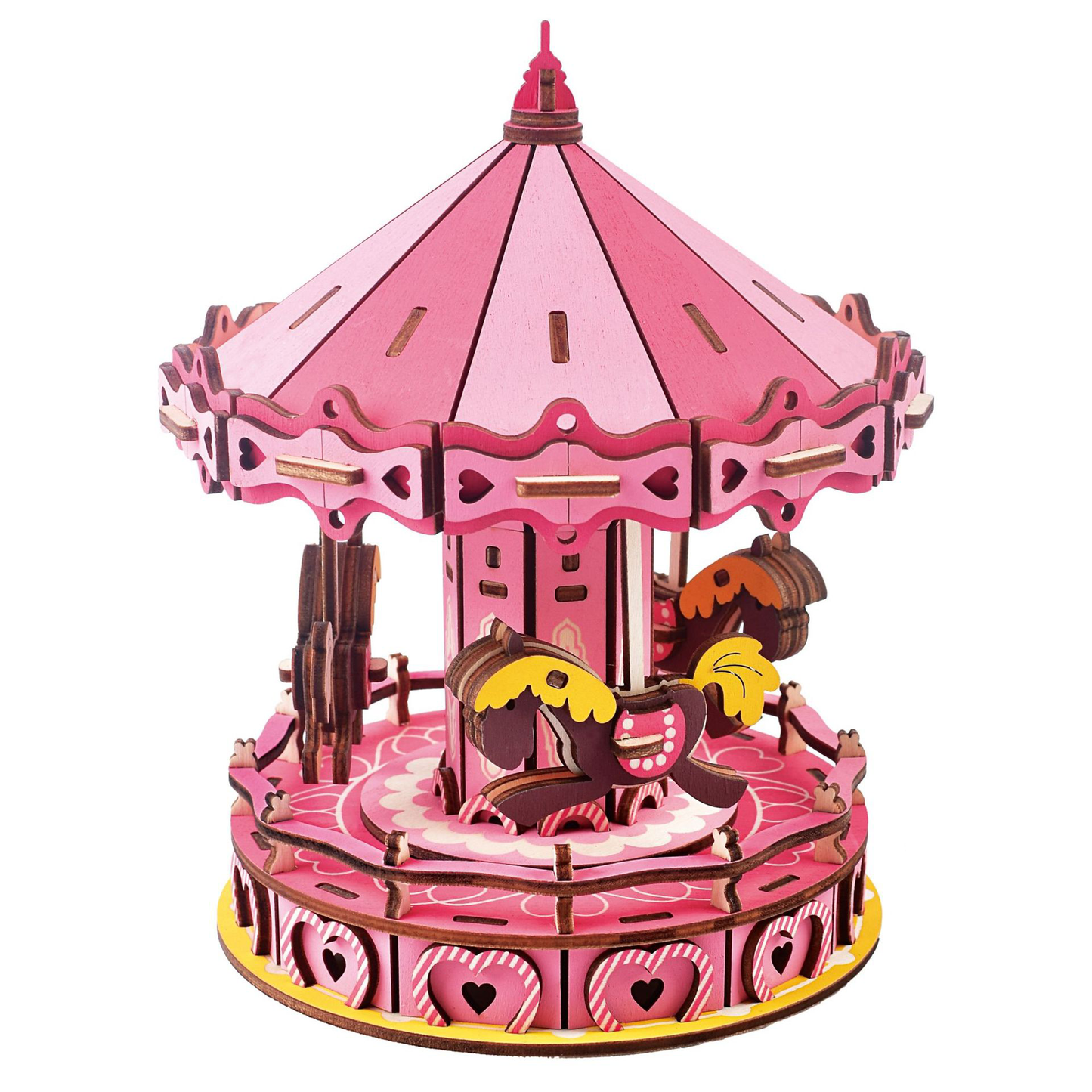 3D Wooden Puzzle Carousel