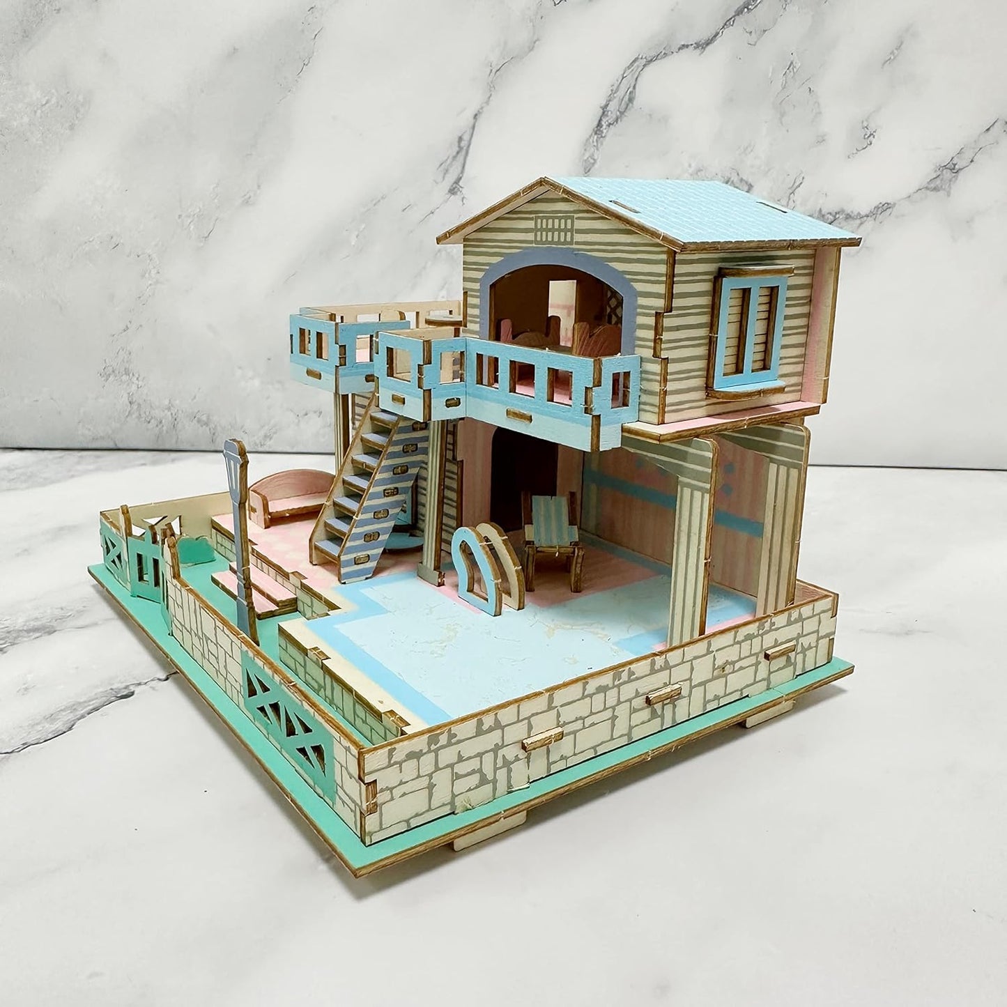 3D Wooden Puzzle Holiday Cottage