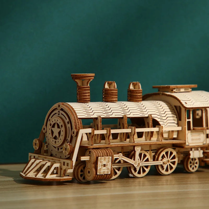 3D Wooden Puzzle Train