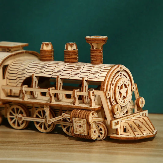 3D Wooden Puzzle Train