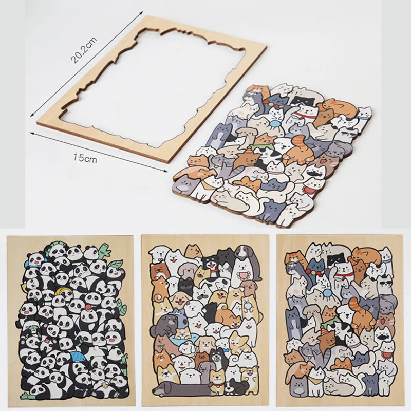 Wooden  Jigsaw Puzzles - Animals