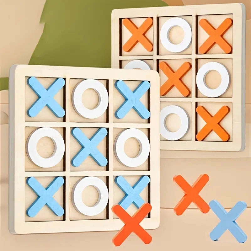 Wooden Tic Tac Toe Game