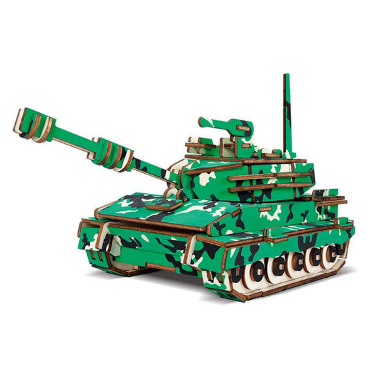 3D Wooden Puzzles Tank