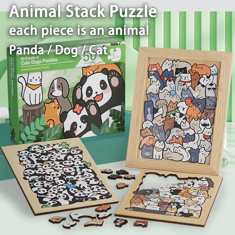 Wooden  Jigsaw Puzzles - Animals