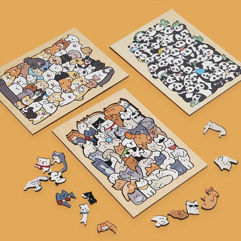 Wooden  Jigsaw Puzzles - Animals