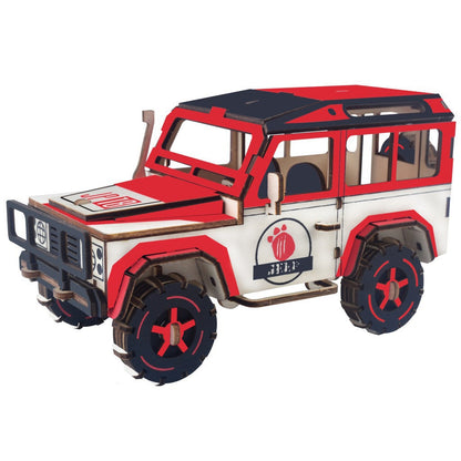 3D Wooden Puzzle Off-Road Vehicle